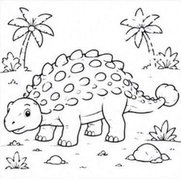 Dinosaur Coloring Book for Kids