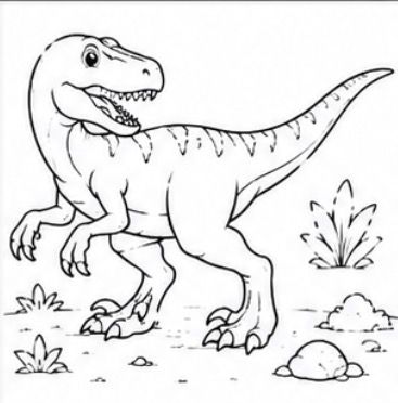 Dinosaur Coloring Book for Kids